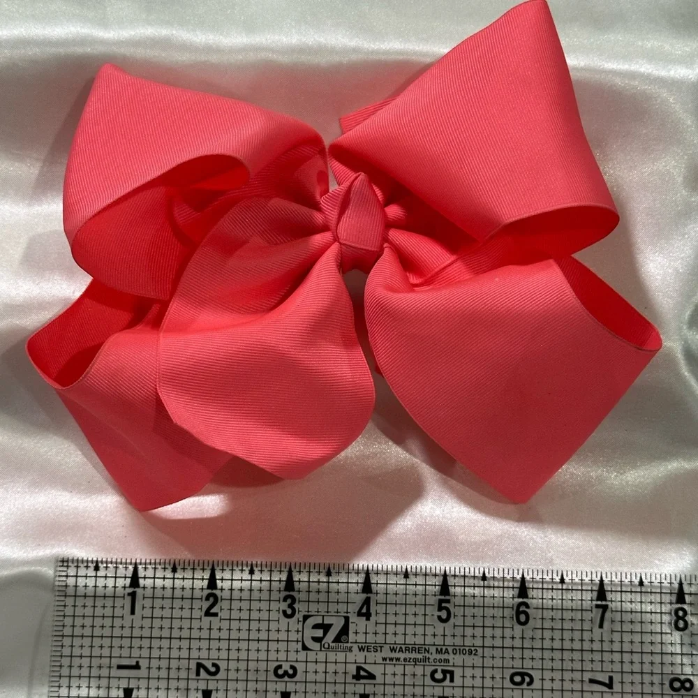 Pink Hair Bow - Large Grosgrain. Bundle 2+ for savings on shipping